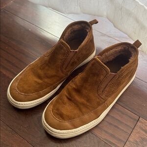 Boy’s Brown Suede Slip-On Shoes
